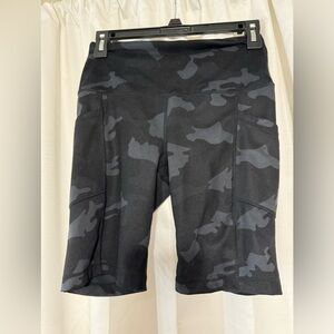 Camo biker shorts